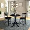 International Concepts 30 in. Round Pedestal Gathering Height Table with 2 Counter Height Stools K46-30RT-S6172-2 - alternate 1